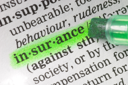 dictionary definition of insurance highlighted
